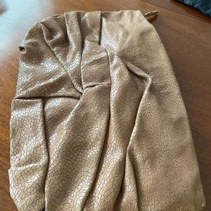 Rare unique crackled leather clutch bag